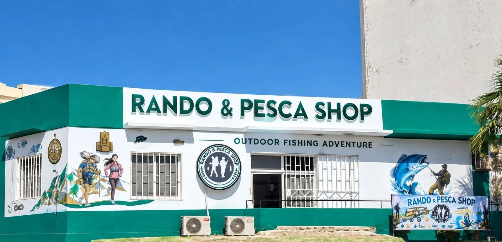 Façade du magasin Rando & Pesca Shop à Sousse